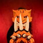 4. Mască Tora purtată pe față, accesoriu fantasy pentru Halloween și cosplay